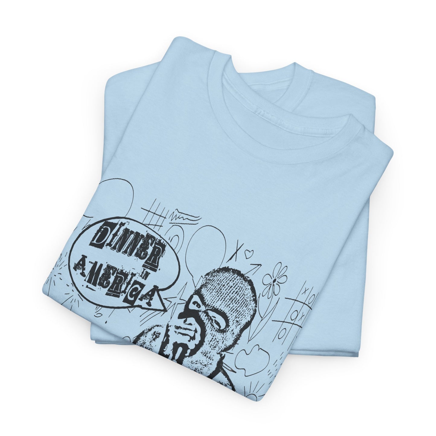 dinner in america john q psyops doodle art fan art tshirt