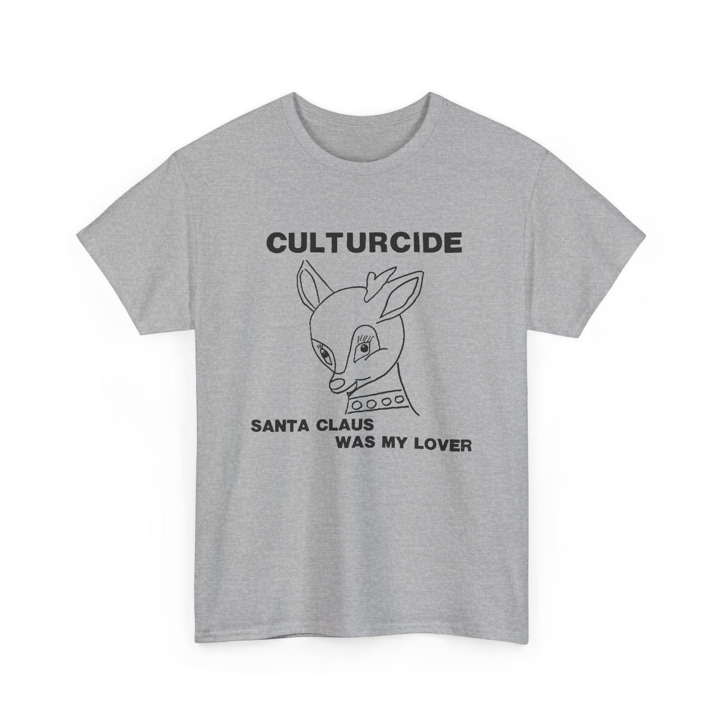 undated outsider music cultureside album santa claus was my lover reproduction tshirt