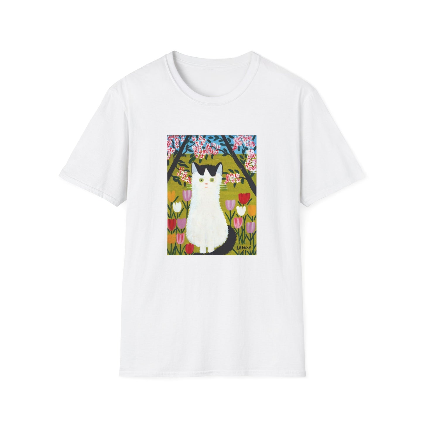maud lewis nova scotia canadian folk artist white and black cat tshirt