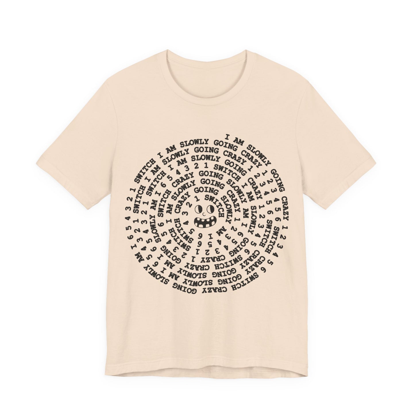 i am slowly going crazy song spiral tshirt