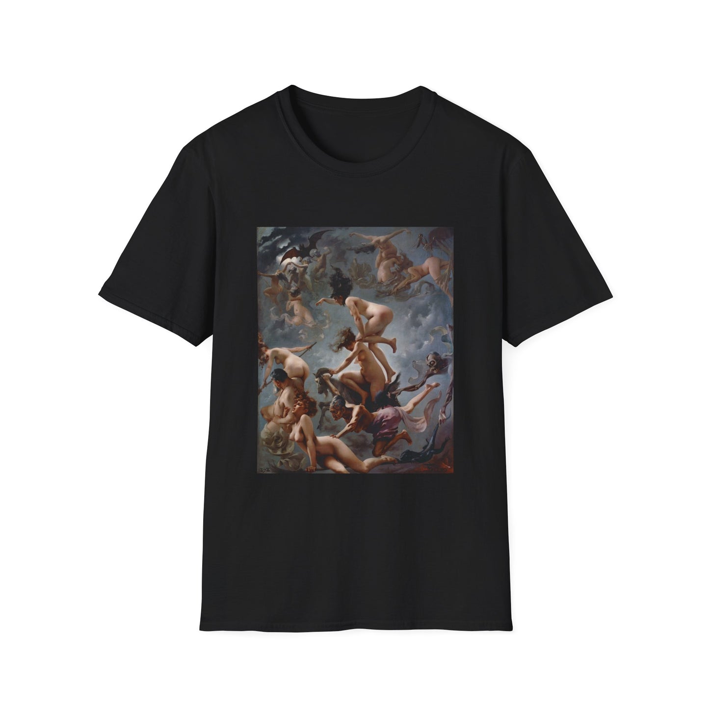 1878 painting witches going to their sabbath by luis ricardo falero tshirt