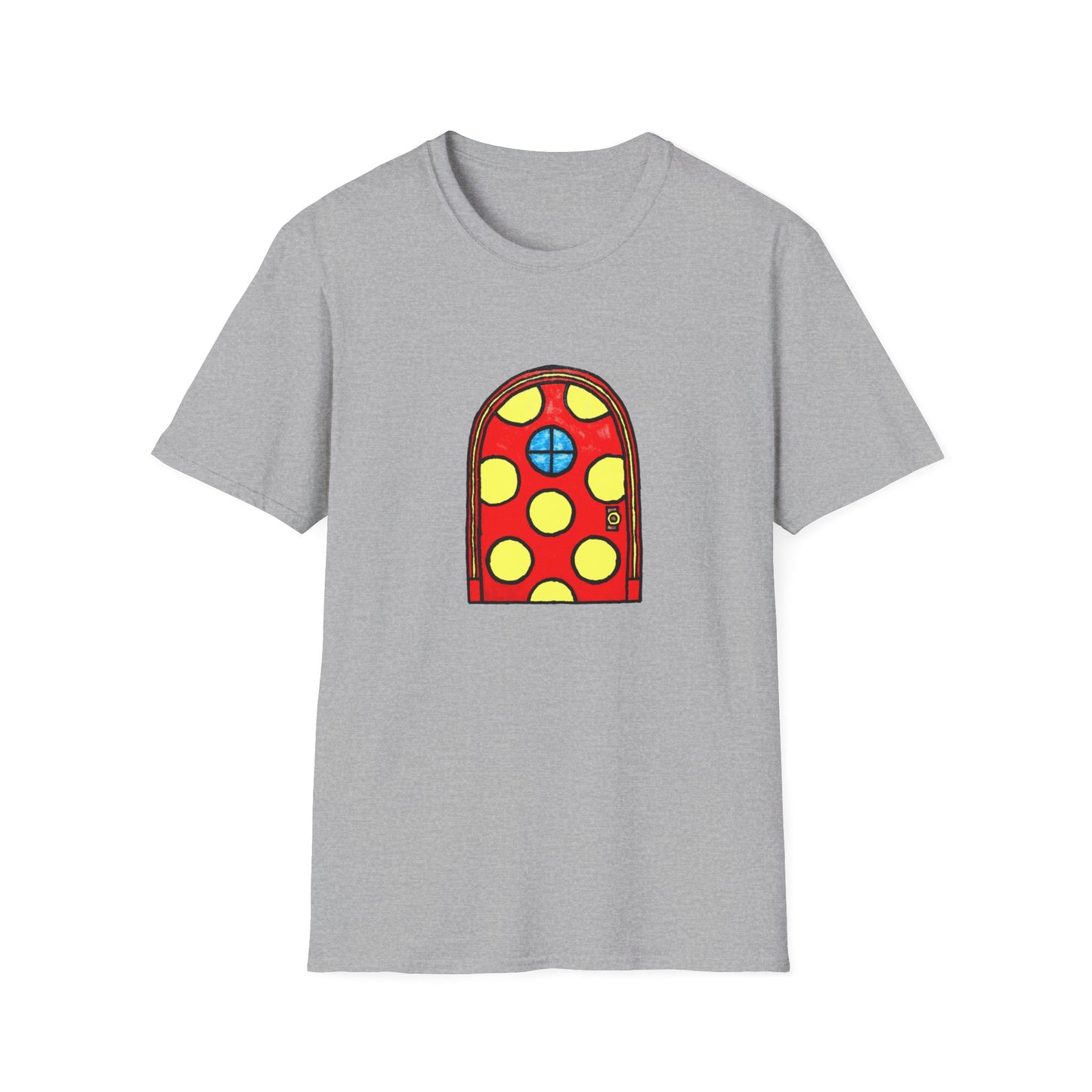 polka dot door original drawing tshirt