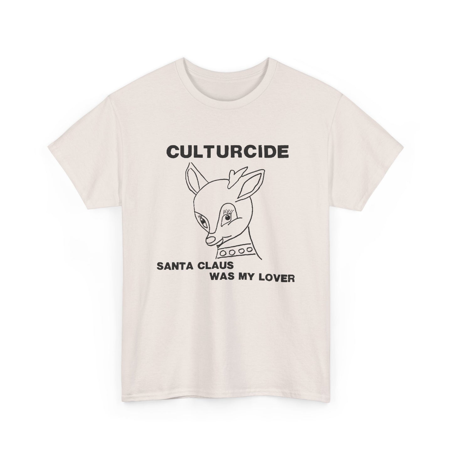 undated outsider music cultureside album santa claus was my lover reproduction tshirt