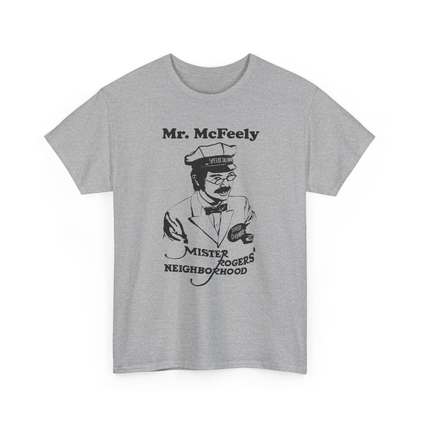 vintage mr mcfeely from mr rogers custom reproduction tshirt