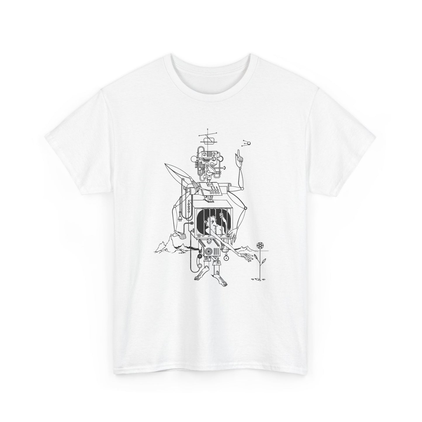 1962 illustration by piotr labuzek aka baro reproduction tshirt