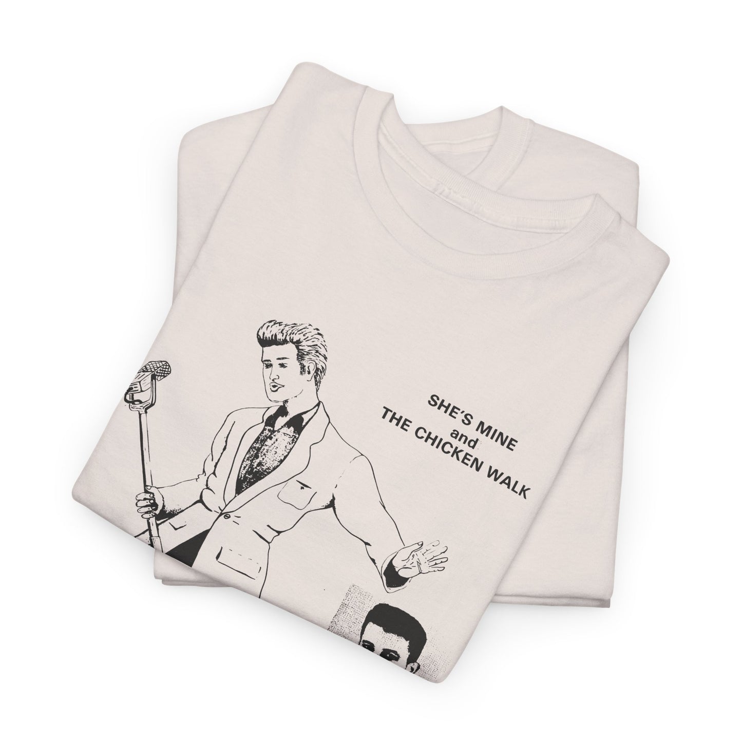 1980s hasil adkins chicken walk record cover tshirt