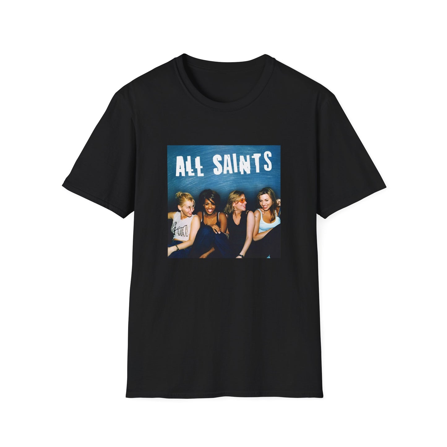 all saints on a couch on a tshirt