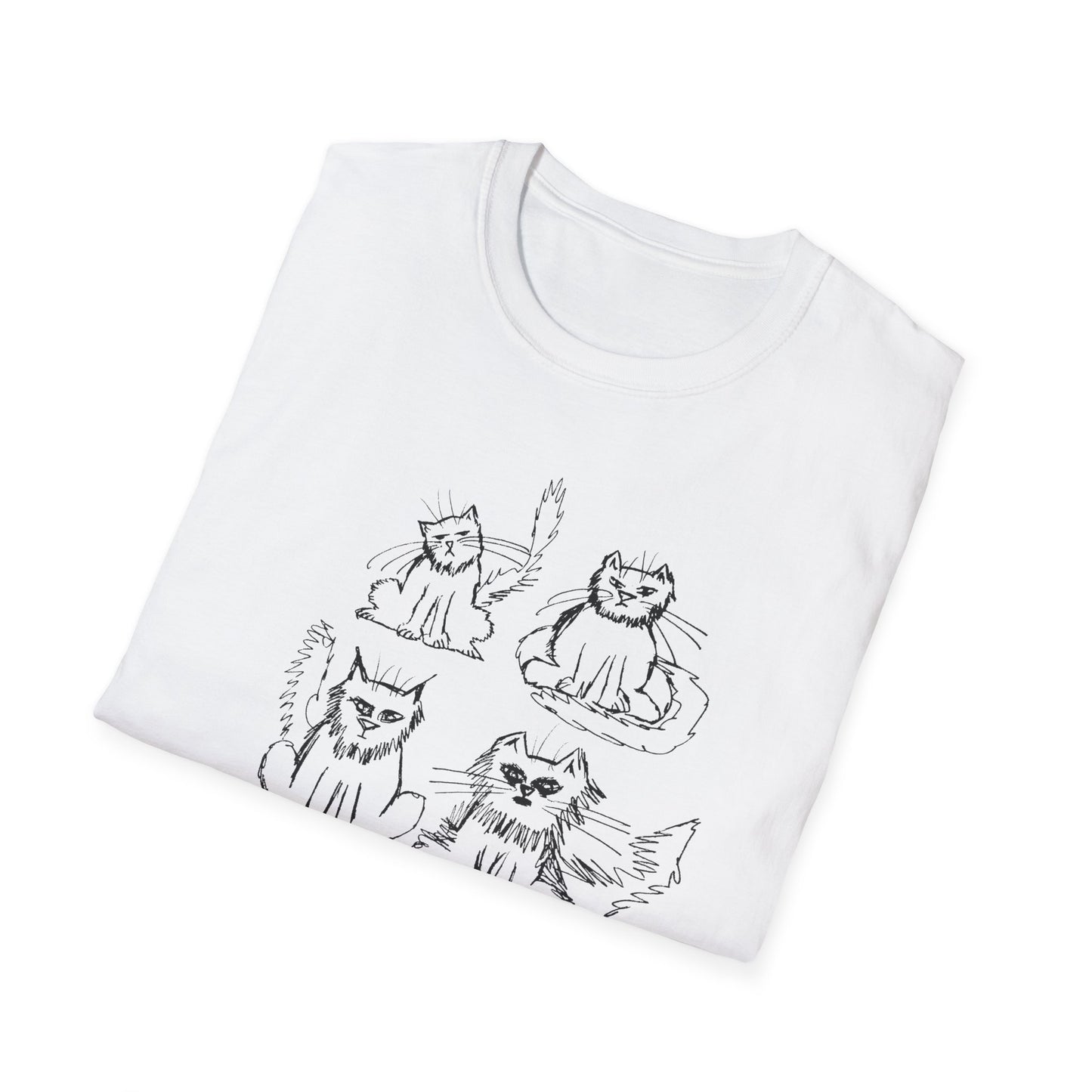 original drawing another six cats tshirt