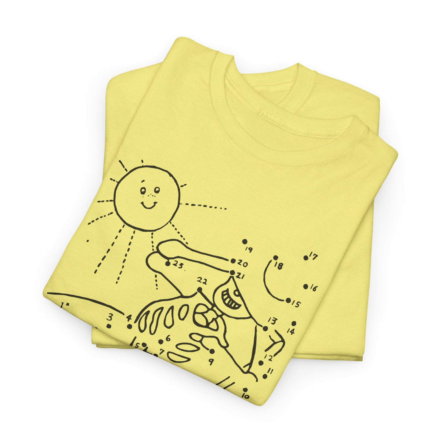 connect the dots skeleton sun tanning tshirt