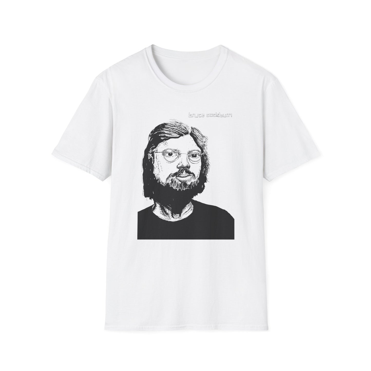 bruce cockburn original drawing tshirt