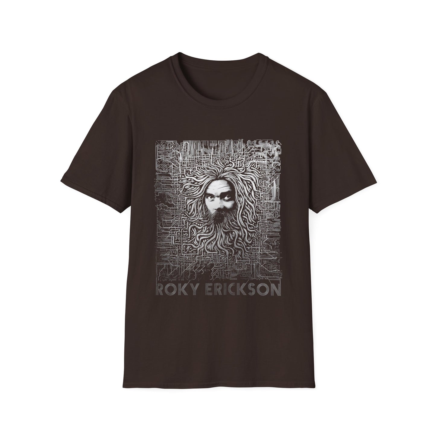 roky erickson tour poster in white tshirt