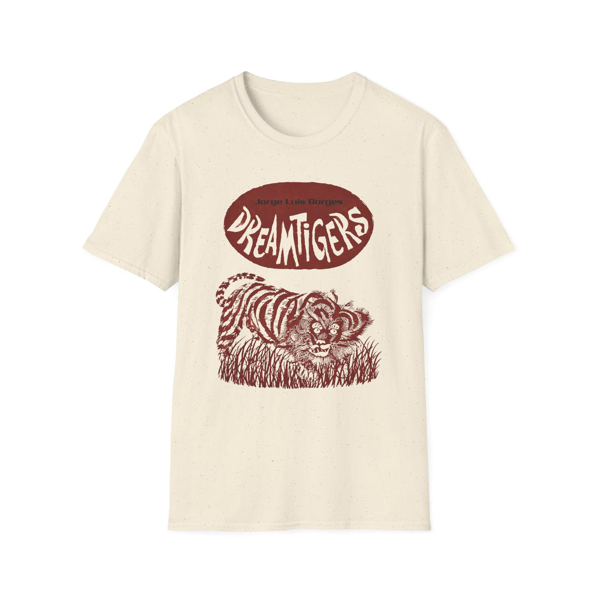 jorge luis borges 1960s dreamtigers book cover tshirt