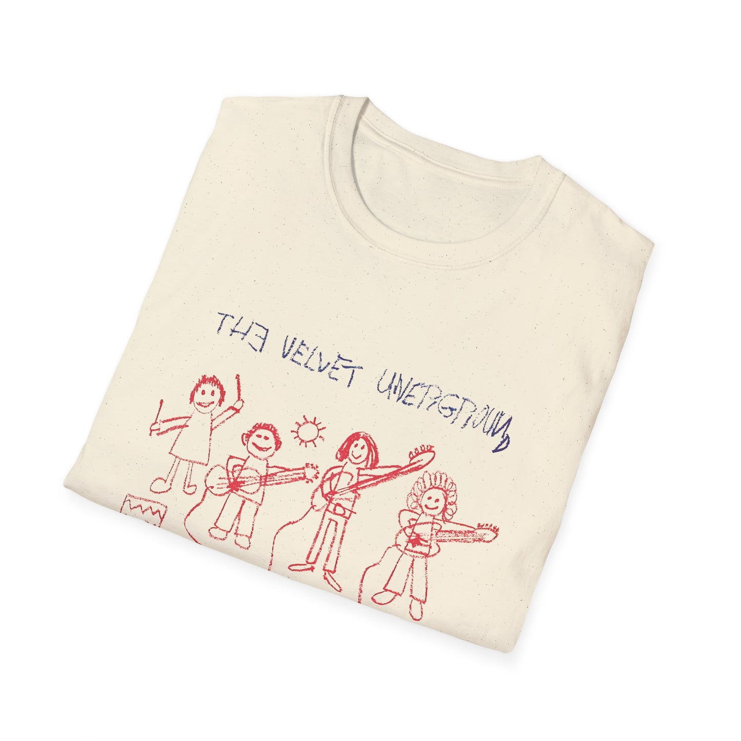 the velvet underground poster from 1969 kid drawing tshirt