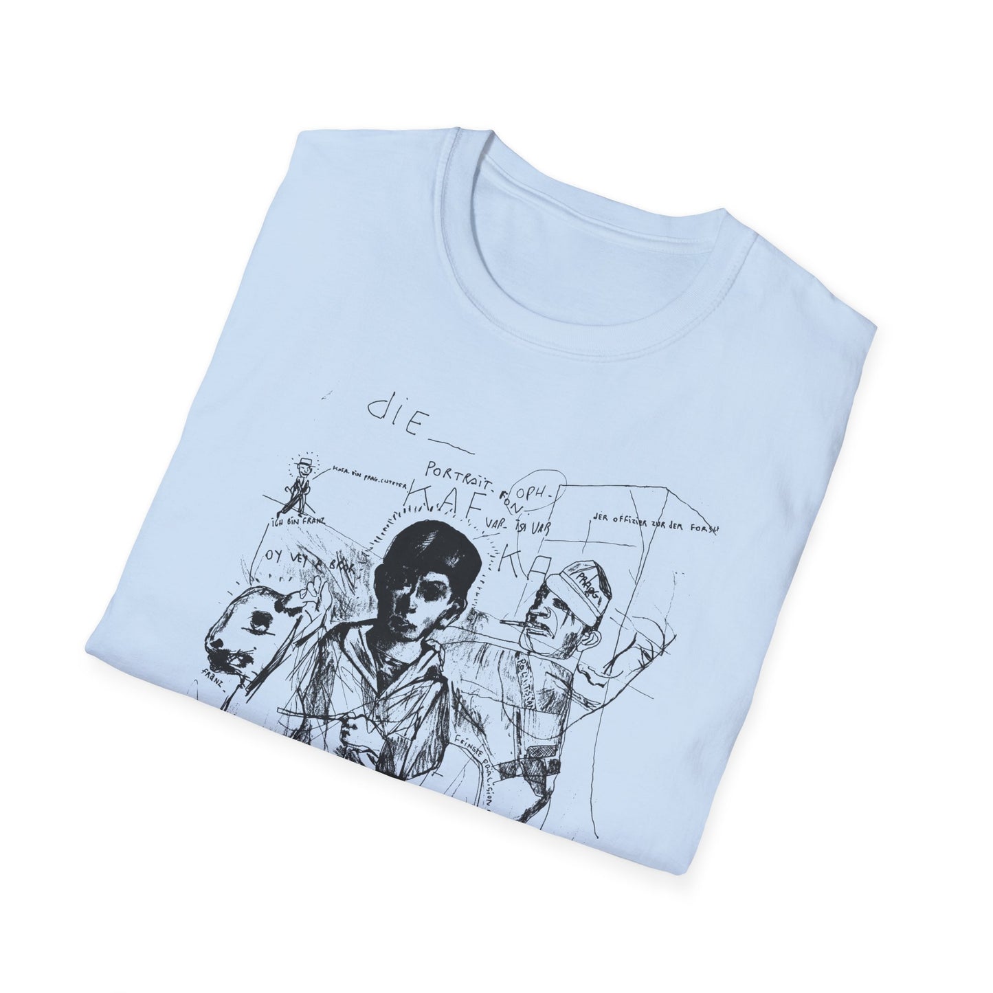 1985 stephane mandelbaum drawing die portrait von kafka tshirt