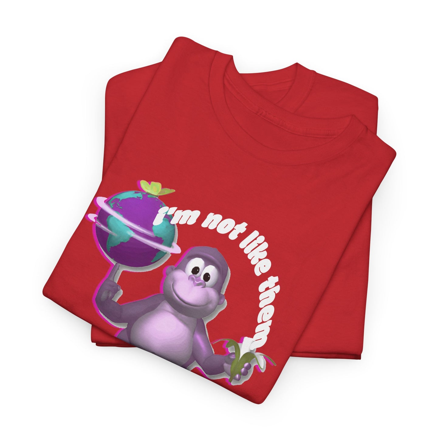 incredible graphic design bonzibuddy dumb i'm not like them but i can pretend tshirt