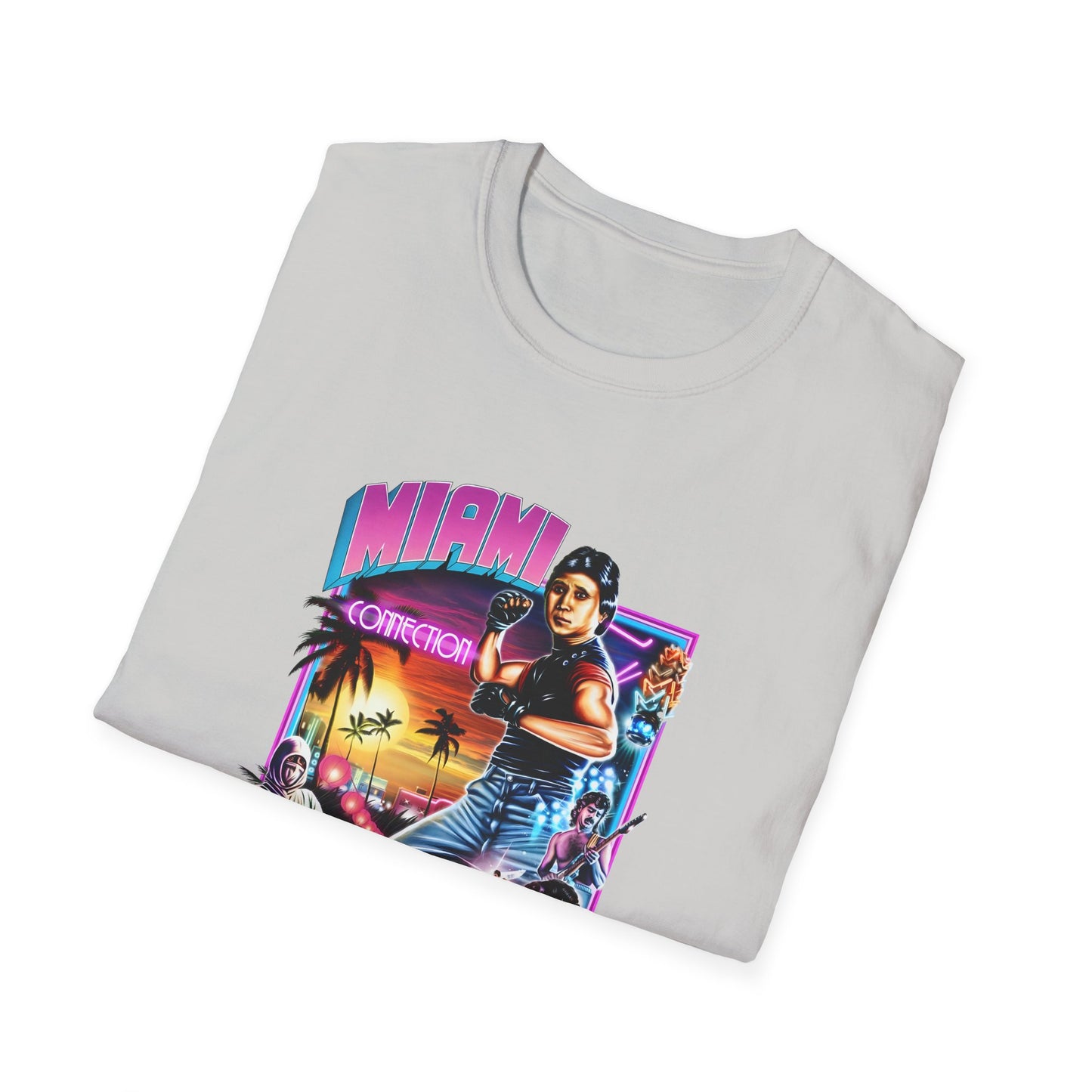 1987 movie miami connection movie poster tshirt