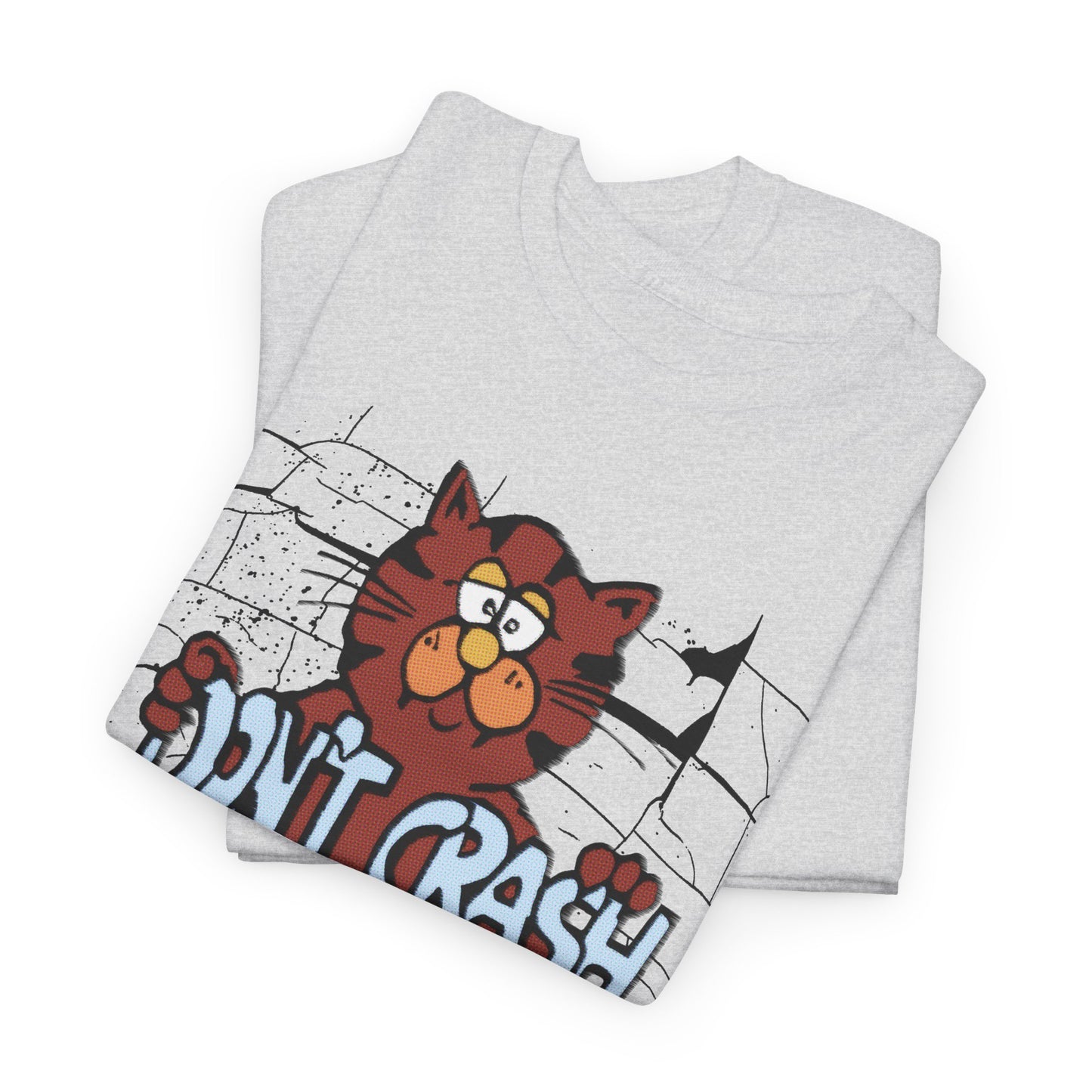 vintage graphic don't crash on crack cat custom edit tshirt