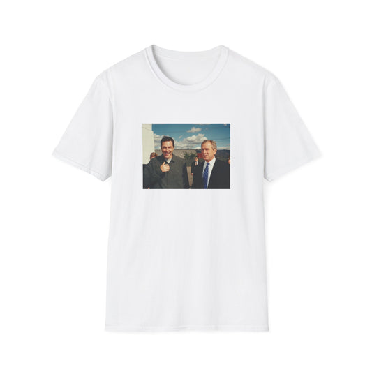 norm macdonald and george bush jr. tshirt