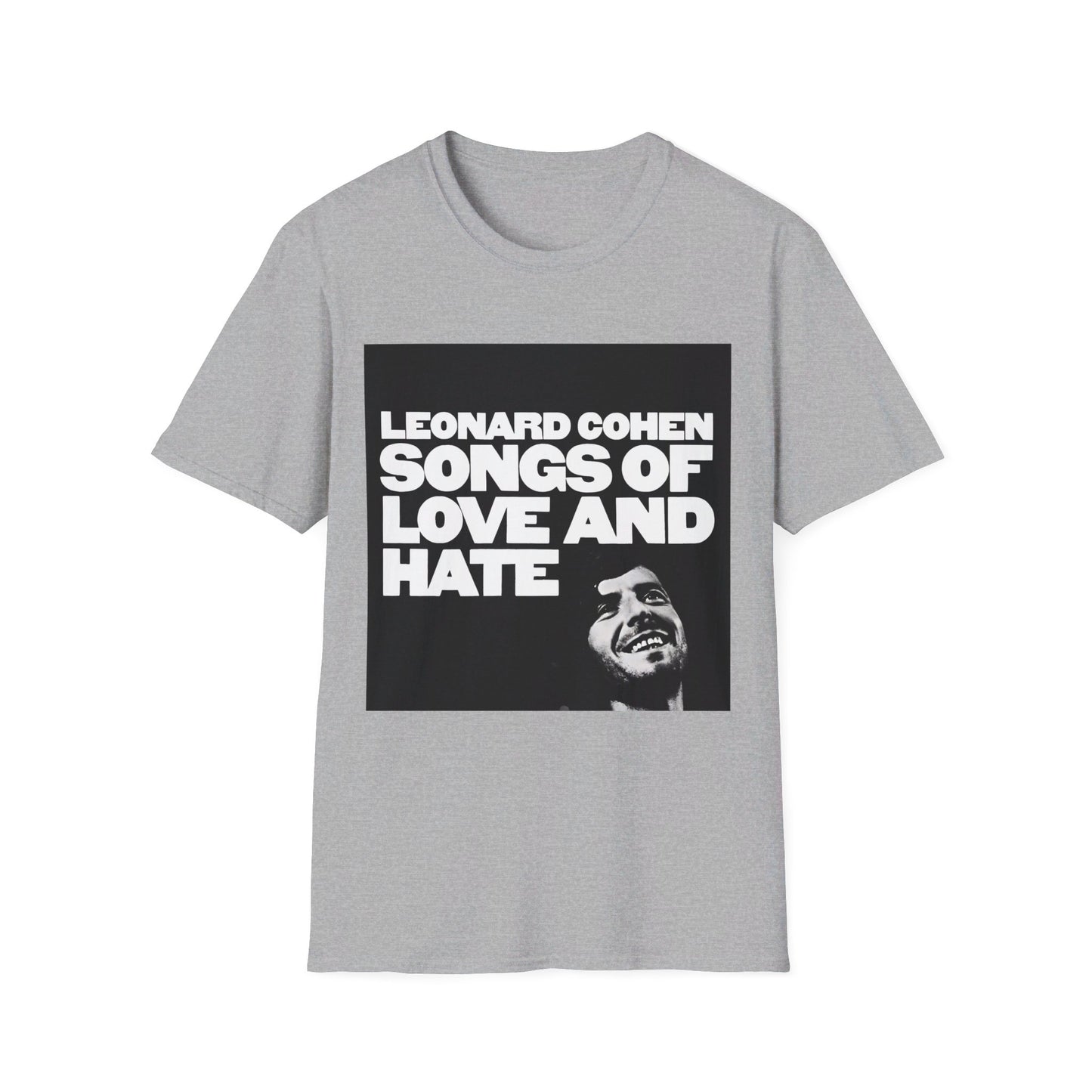 leonard cohen 1971 songs of love and hate album tshirt