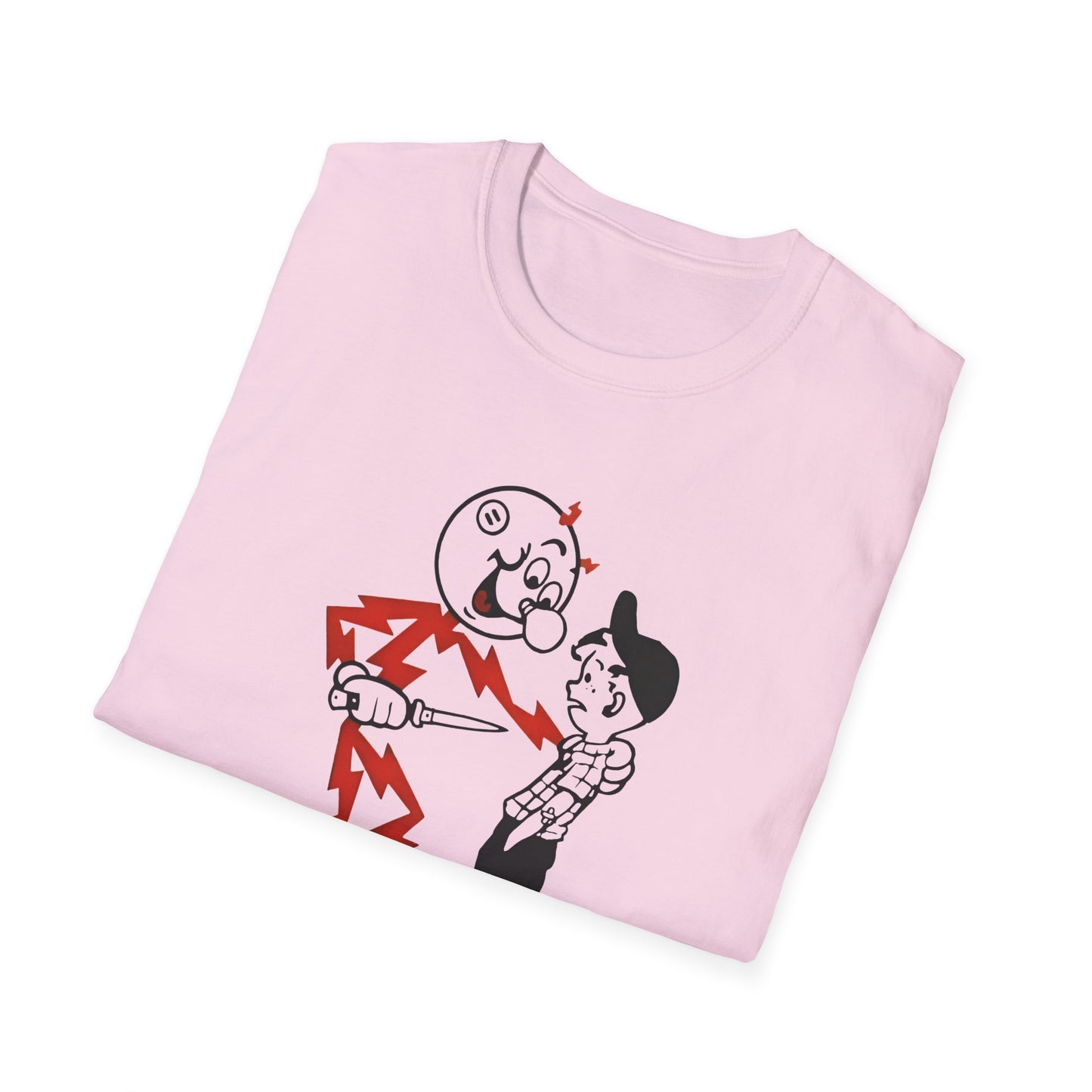 reddy kilowatt remember kids electricity will kill you vintage logo reproduction tshirt