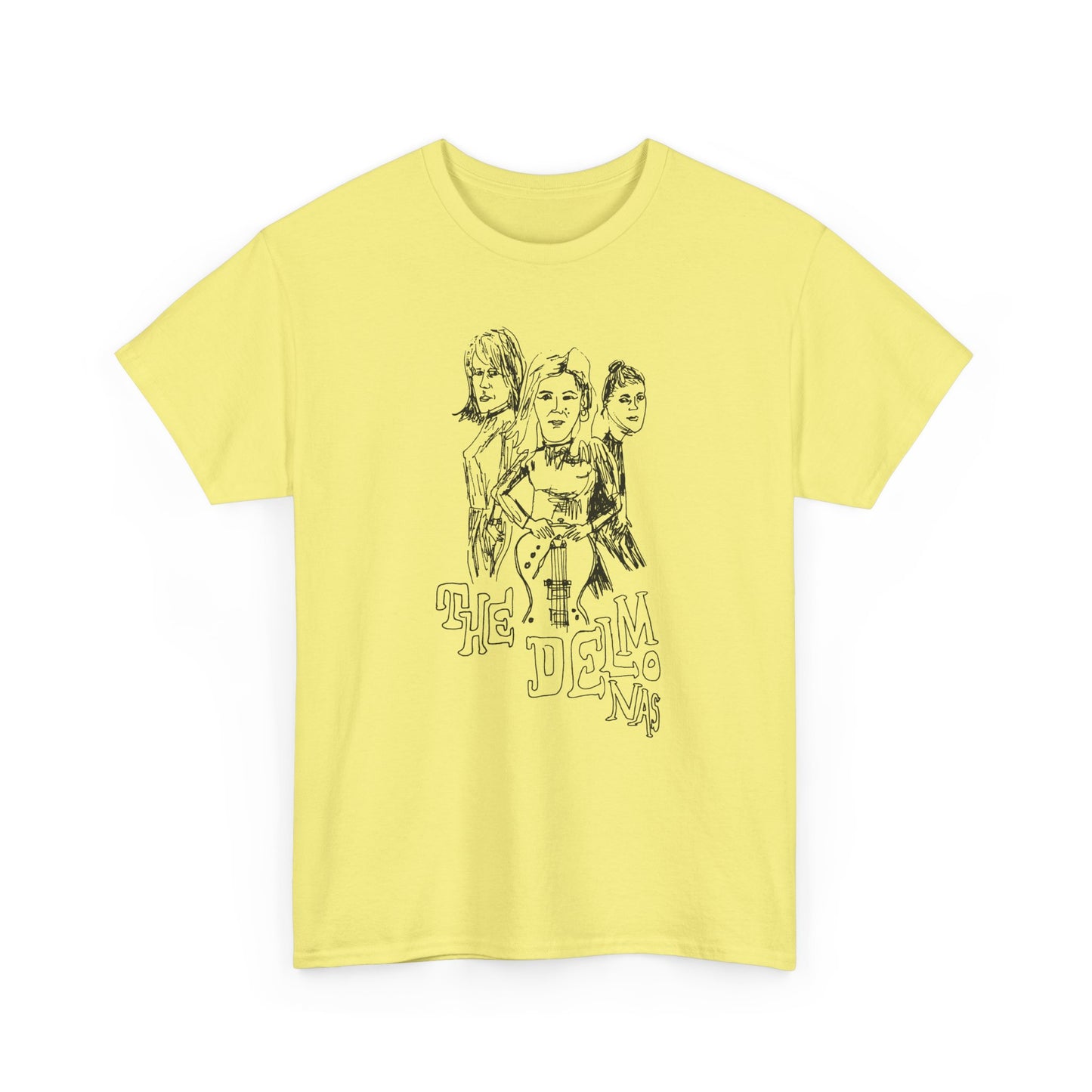 the delmonas medway garage punk fan art sketch tshirt