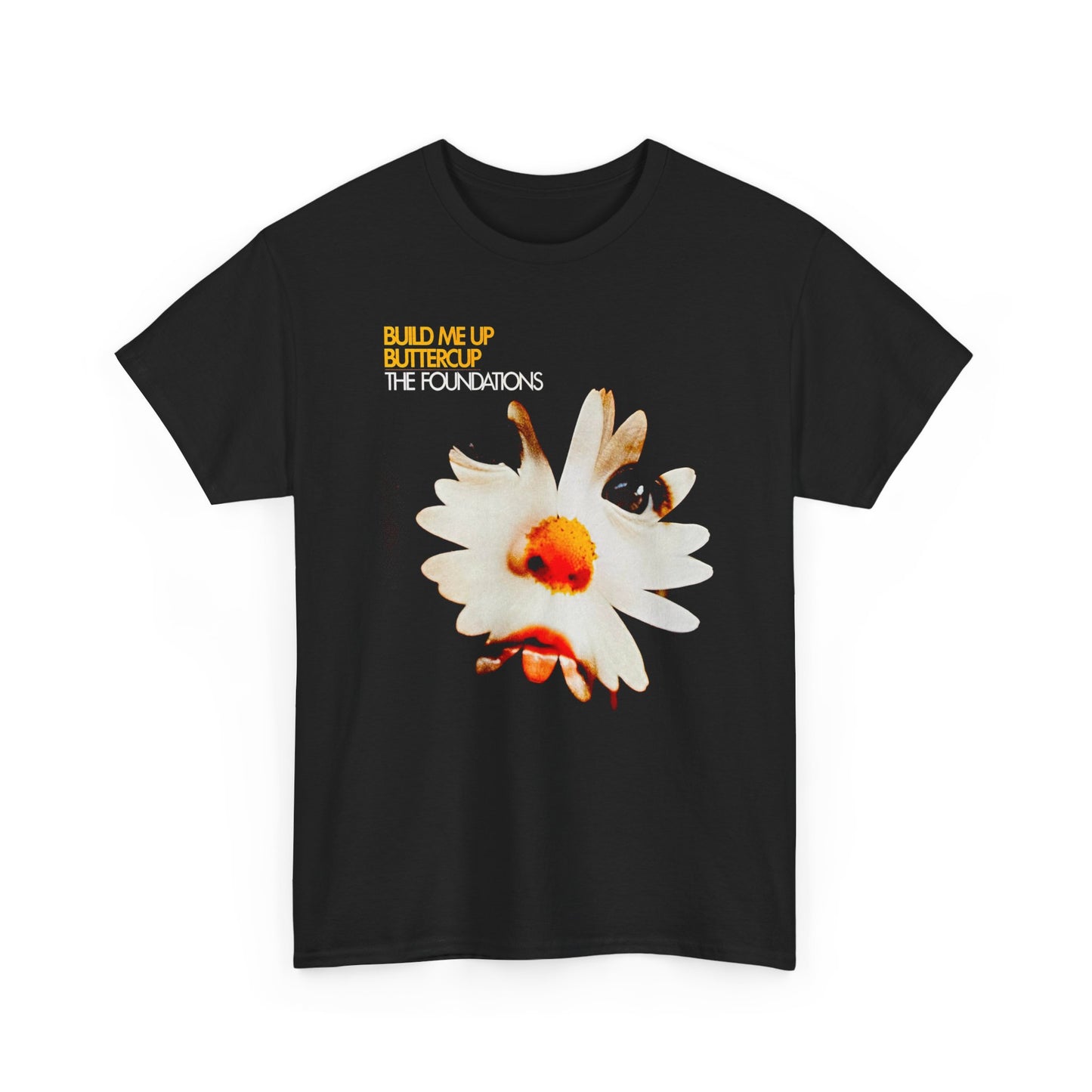 1968 build me up buttercup by the foundations single album cover custom edit tshirt