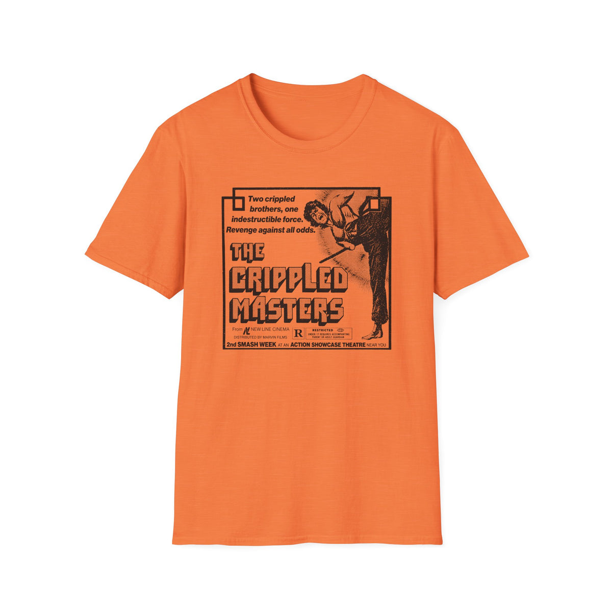 1979 hong kong martial arts film the crippled masters newspaper advertisement tshirt