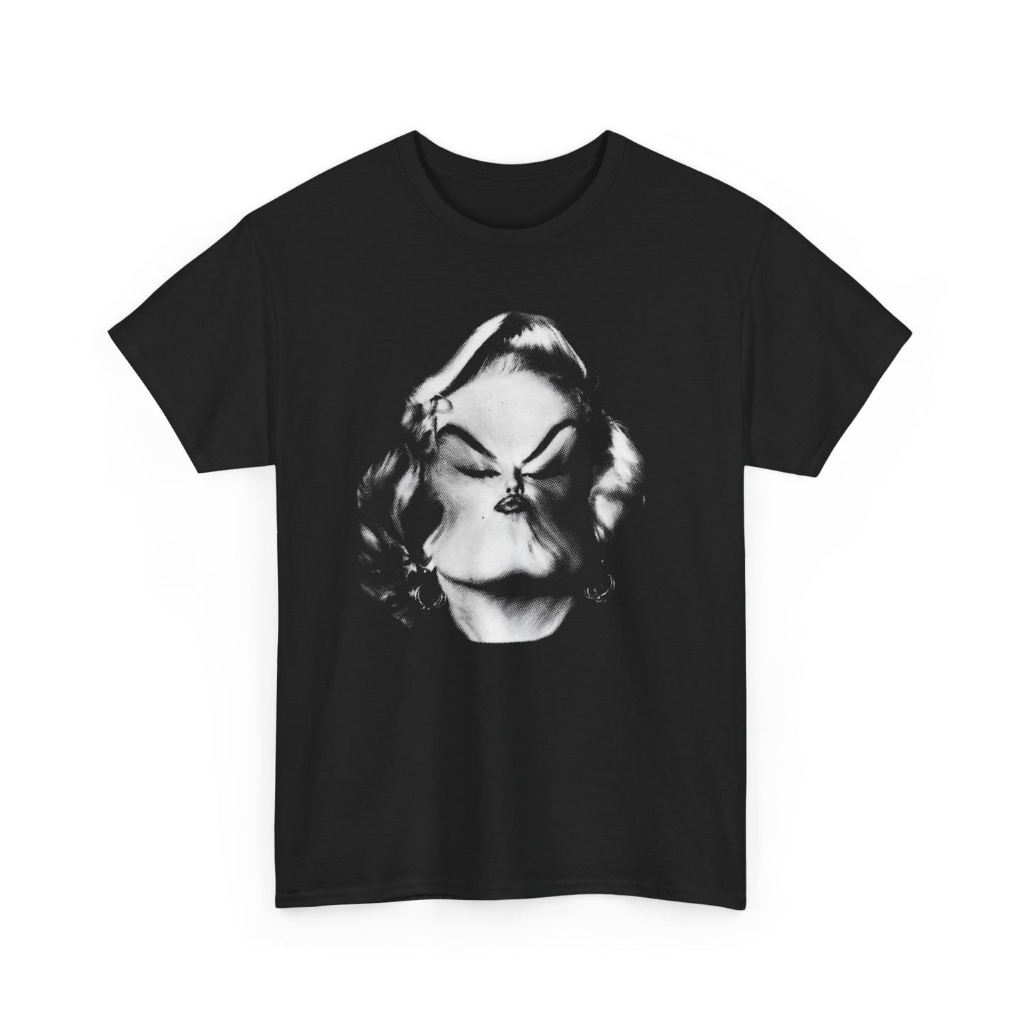 1960 marilyn monroe weegee distortion photo custom edit black no border tshirt