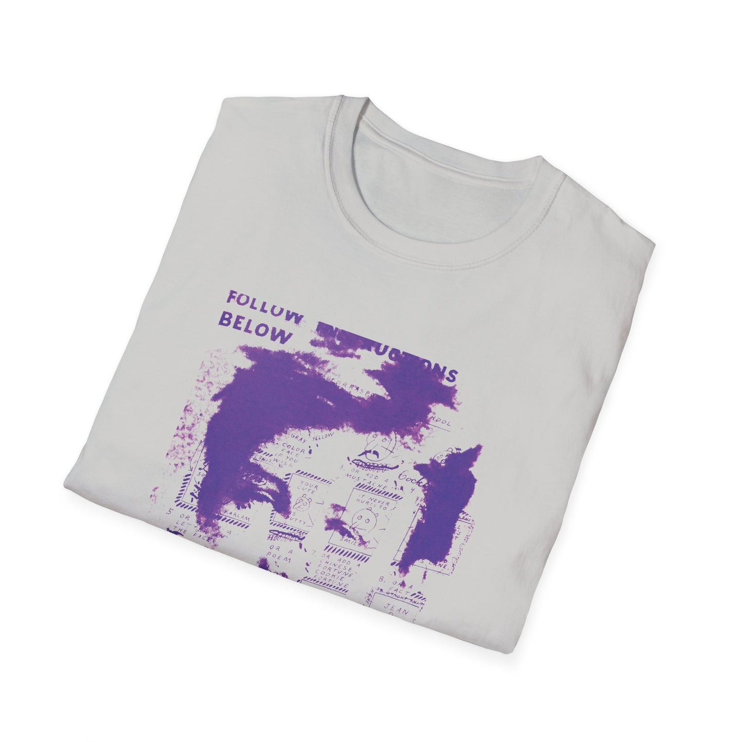 ray johnson arthur rimbaud art in purple tshirt
