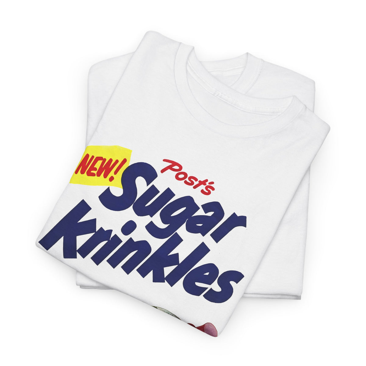 1950s cereal box graphic sugar krinkles tshirt
