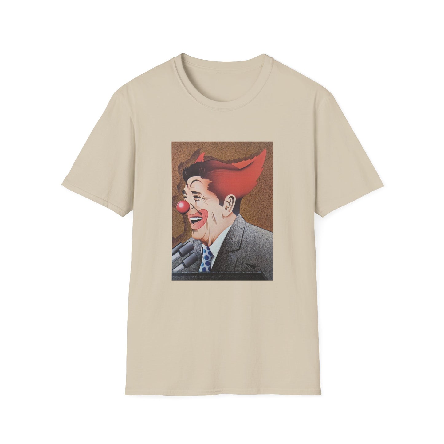 ronald reagan 40th us president clown tshirt