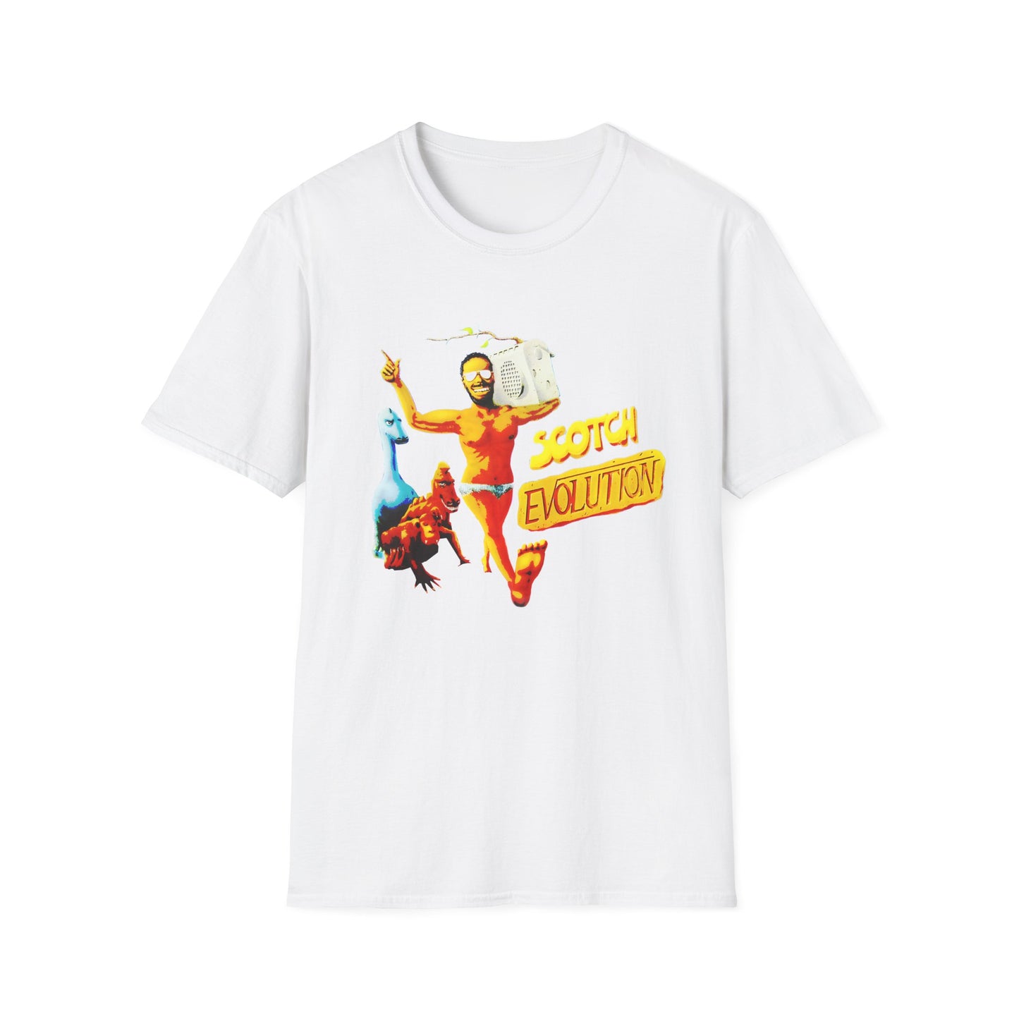 scotch evolution italo disco fan art tshirt