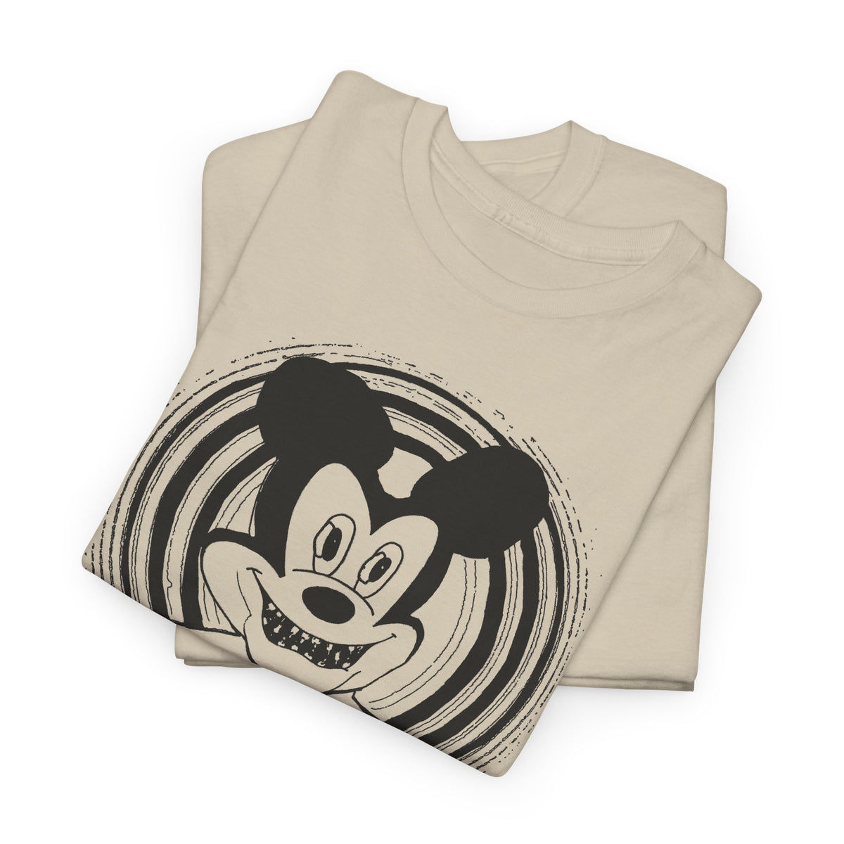 1960s british underground magazine peace sign mickey fan art edit with halo tshirt