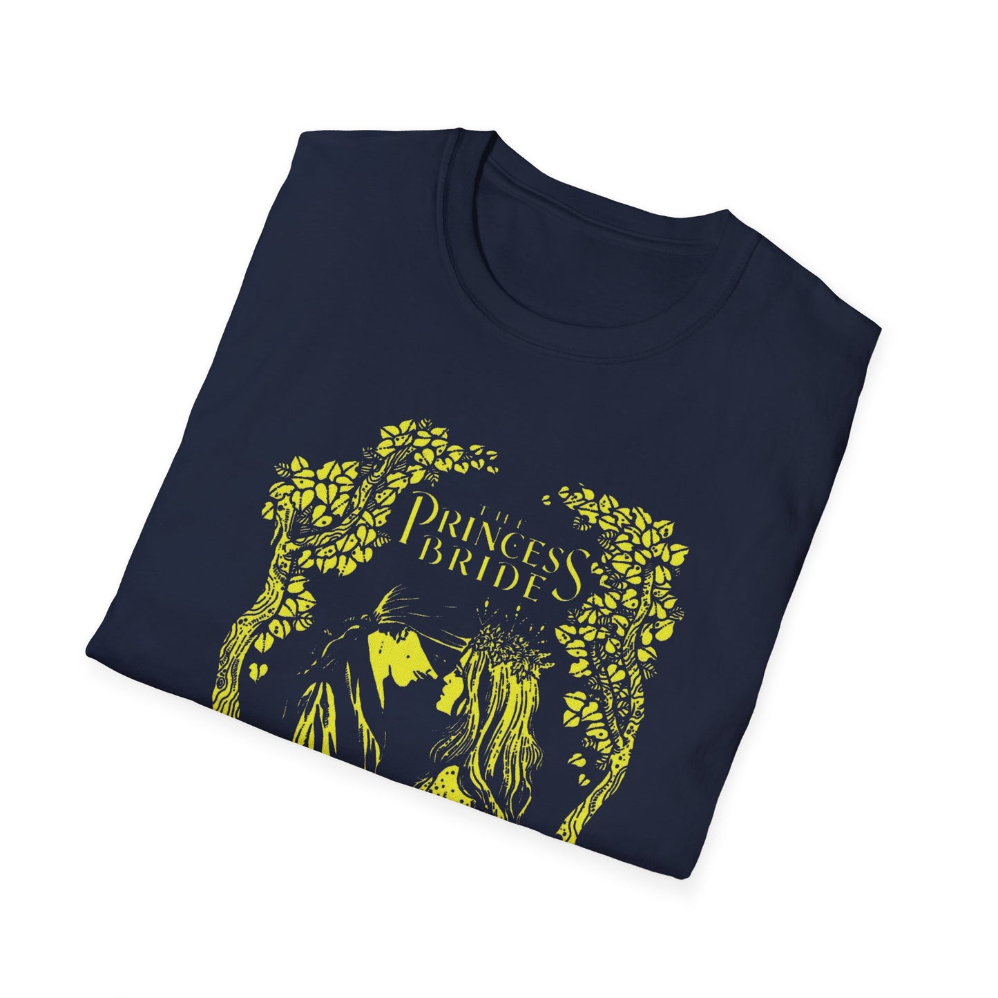 1987 movie princess bride yellow stencil style tshirt