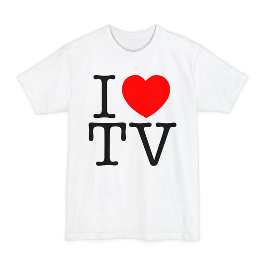 oversized i heart tv tall beefy tshirt