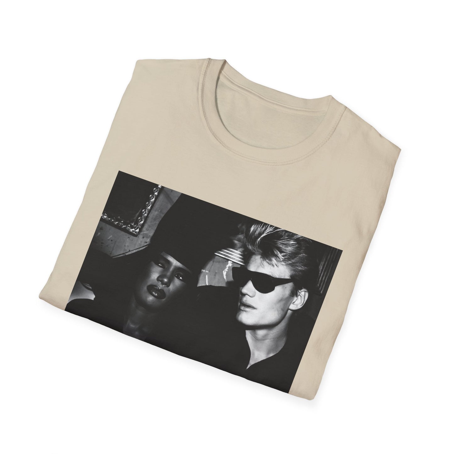 early '80s dolph lundgren and grace jones tshirt