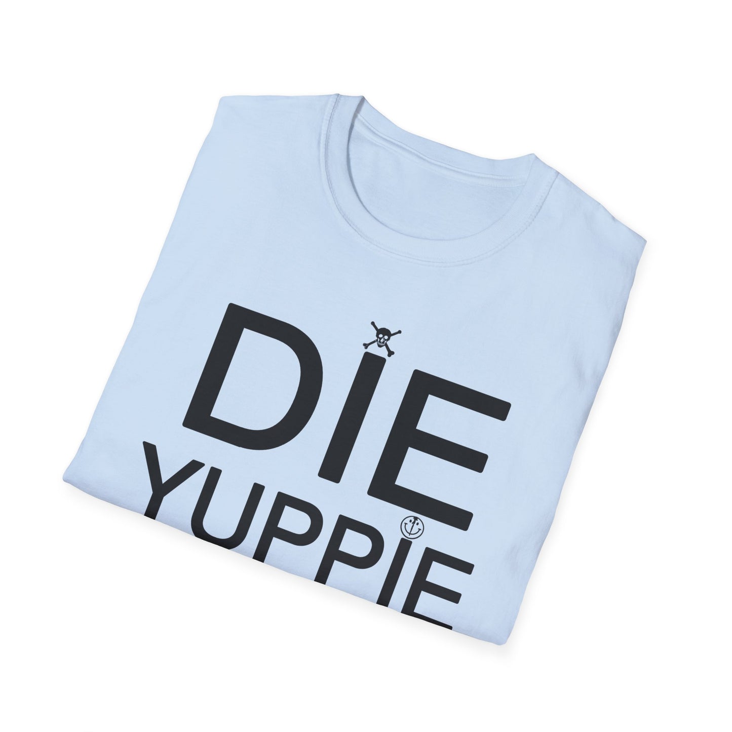 1980s NY inspired anti-gentrification message "die yuppie scum"! tshirt