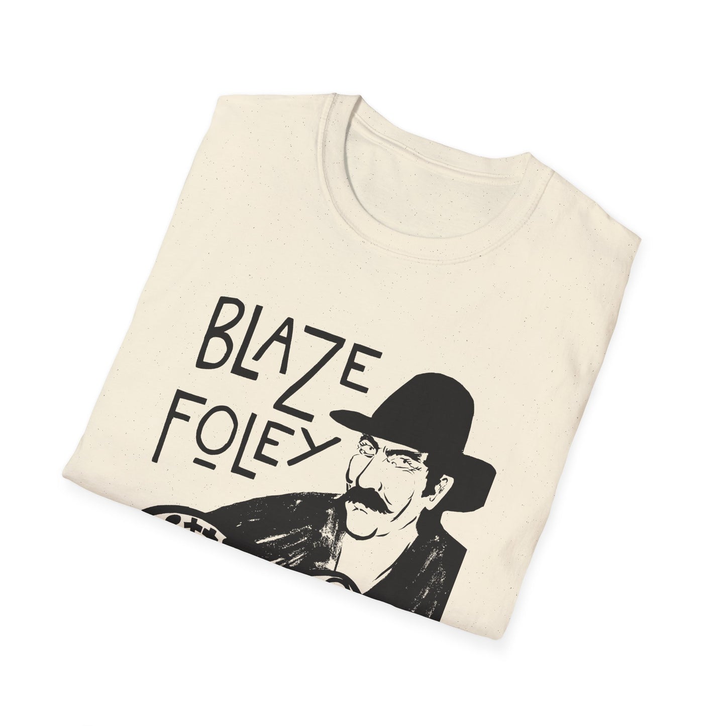 blaze foley sittin' by the road black stencil fan art tshirt