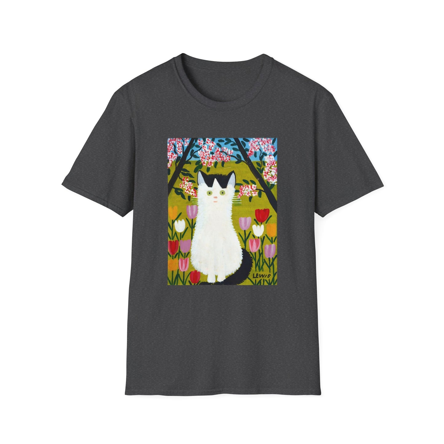 maud lewis nova scotia canadian folk artist white and black cat tshirt