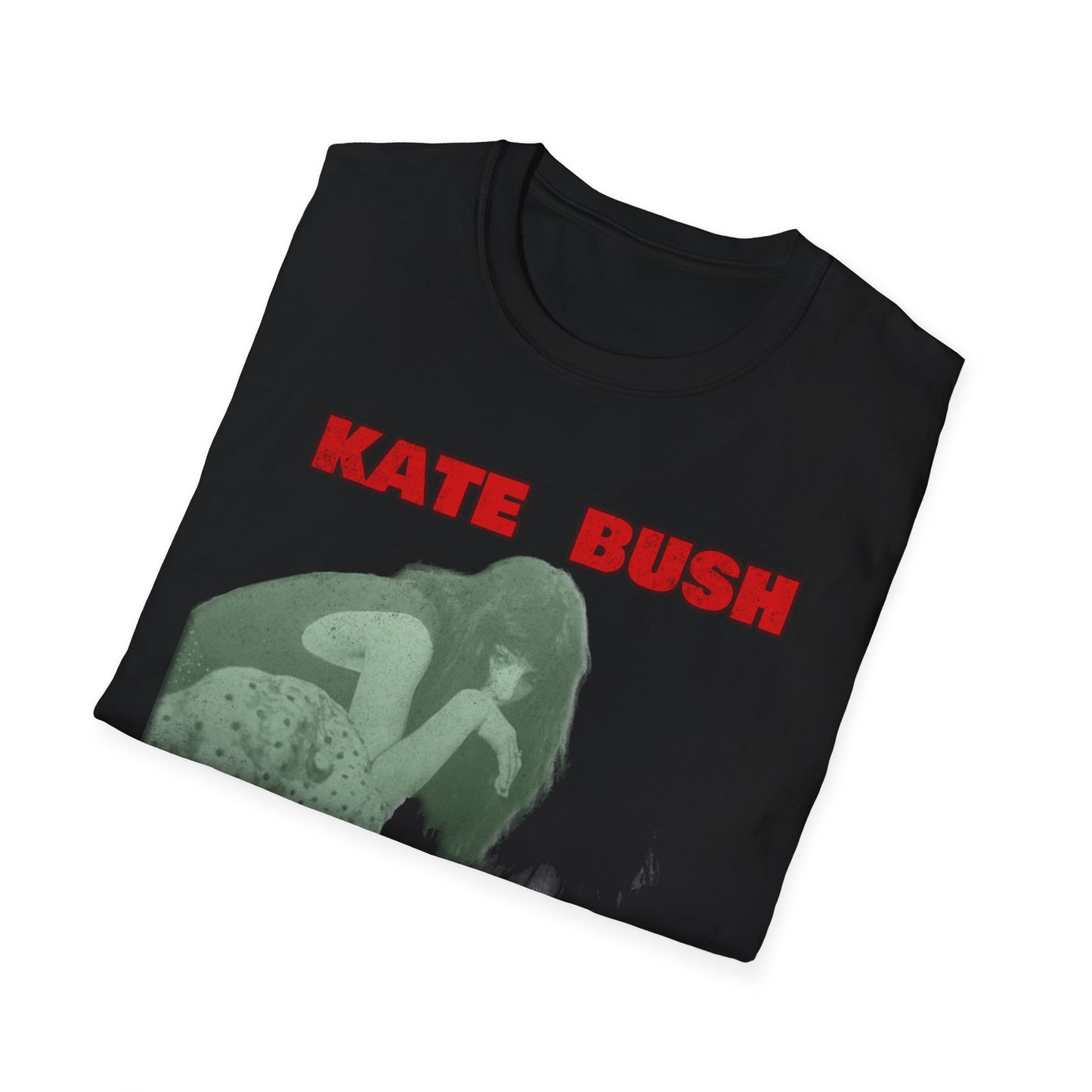 kate bush fan art collage, distressed waking the witch tshirt