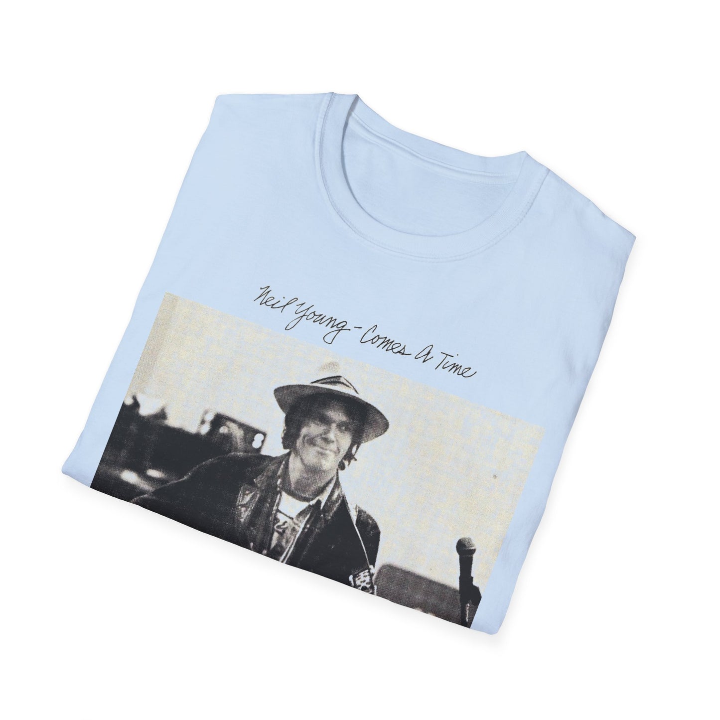 neil young 1978 comes a time album custom tshirt