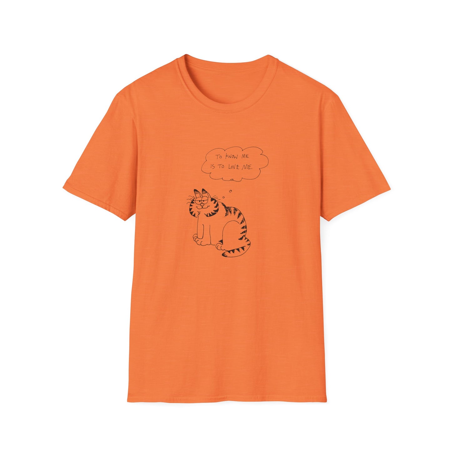 original drawing garfield fan art to know me is to love me tshirt