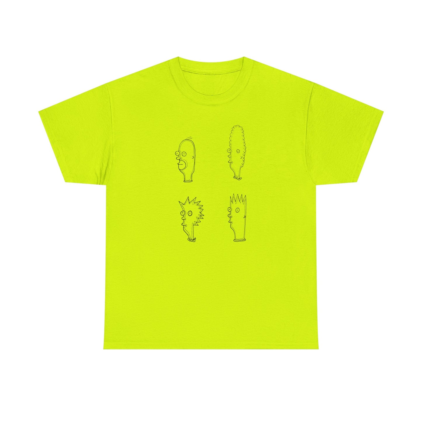 original drawing. simpsons fan art. bart lisa marge and homer tshirt