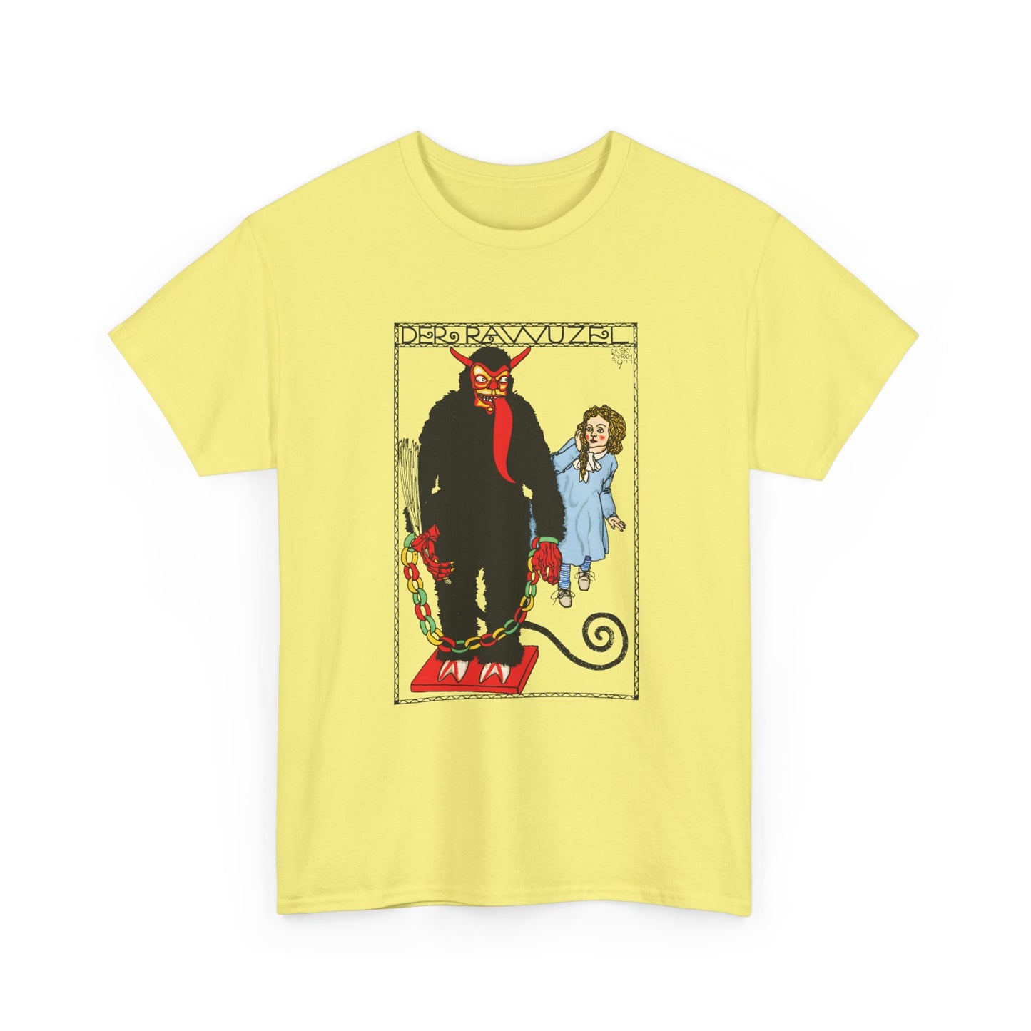 1911 josef von diveky the monster (der rawuzel) color lithograph reproduction tshirt