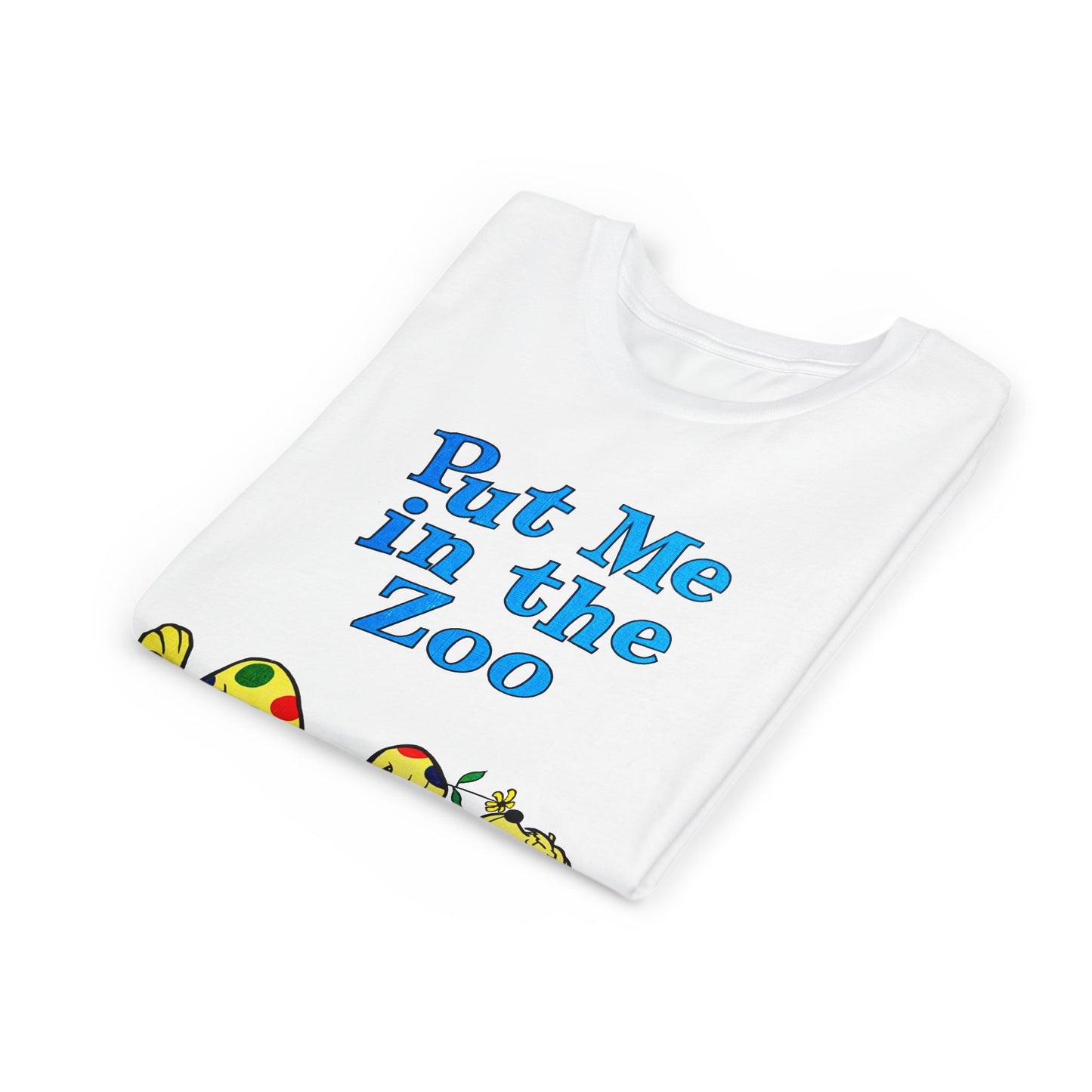 put me in the zoo YOUTH SIZE short sleeve tee