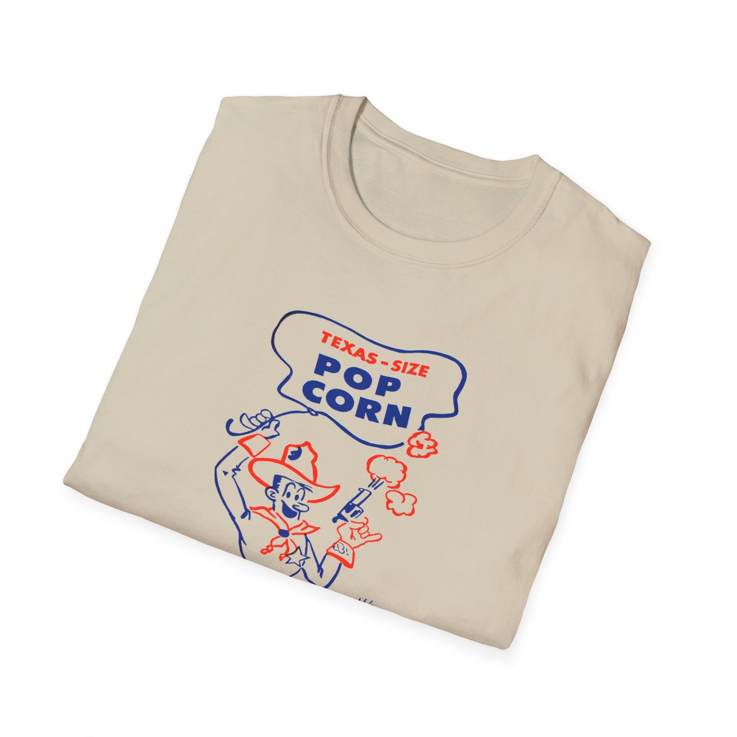 vintage texas size popcorn bag logo tshirt