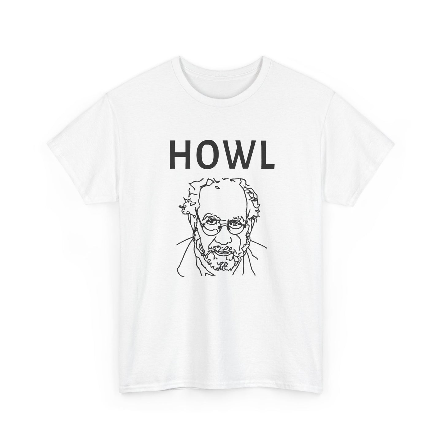 1956 book cover for howl by allen ginsberg custom edit tshirt