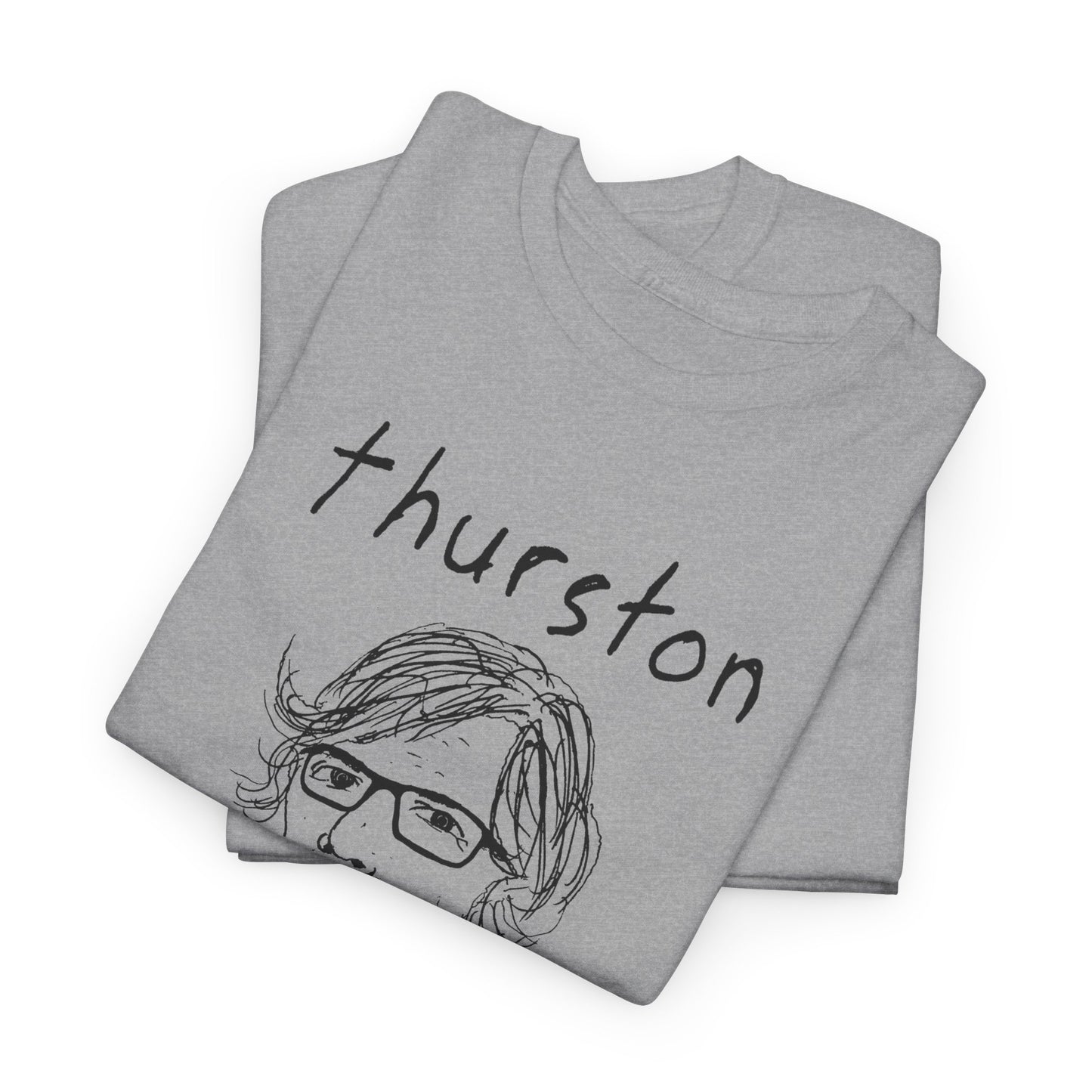 original drawing thurston moore with name tshirt