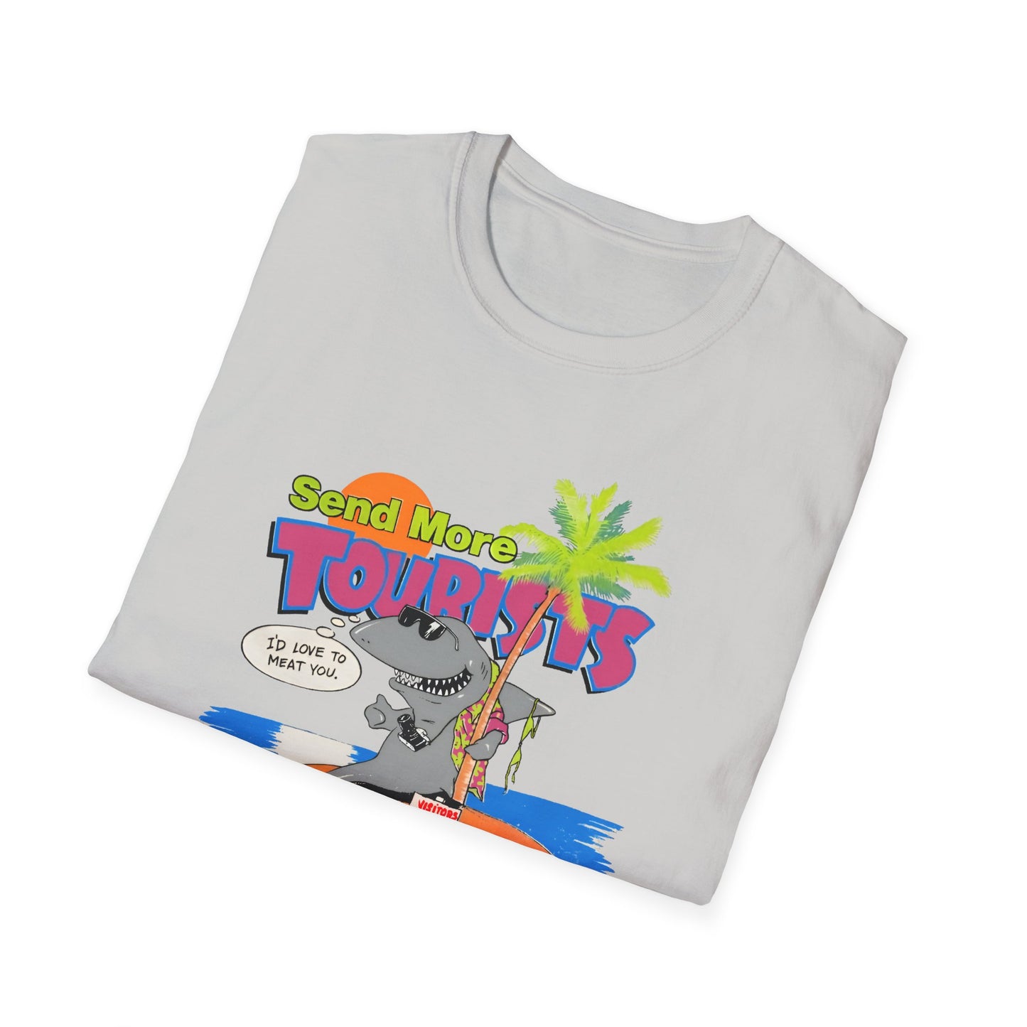 vintage 1980s send more tourists graphic tshirt