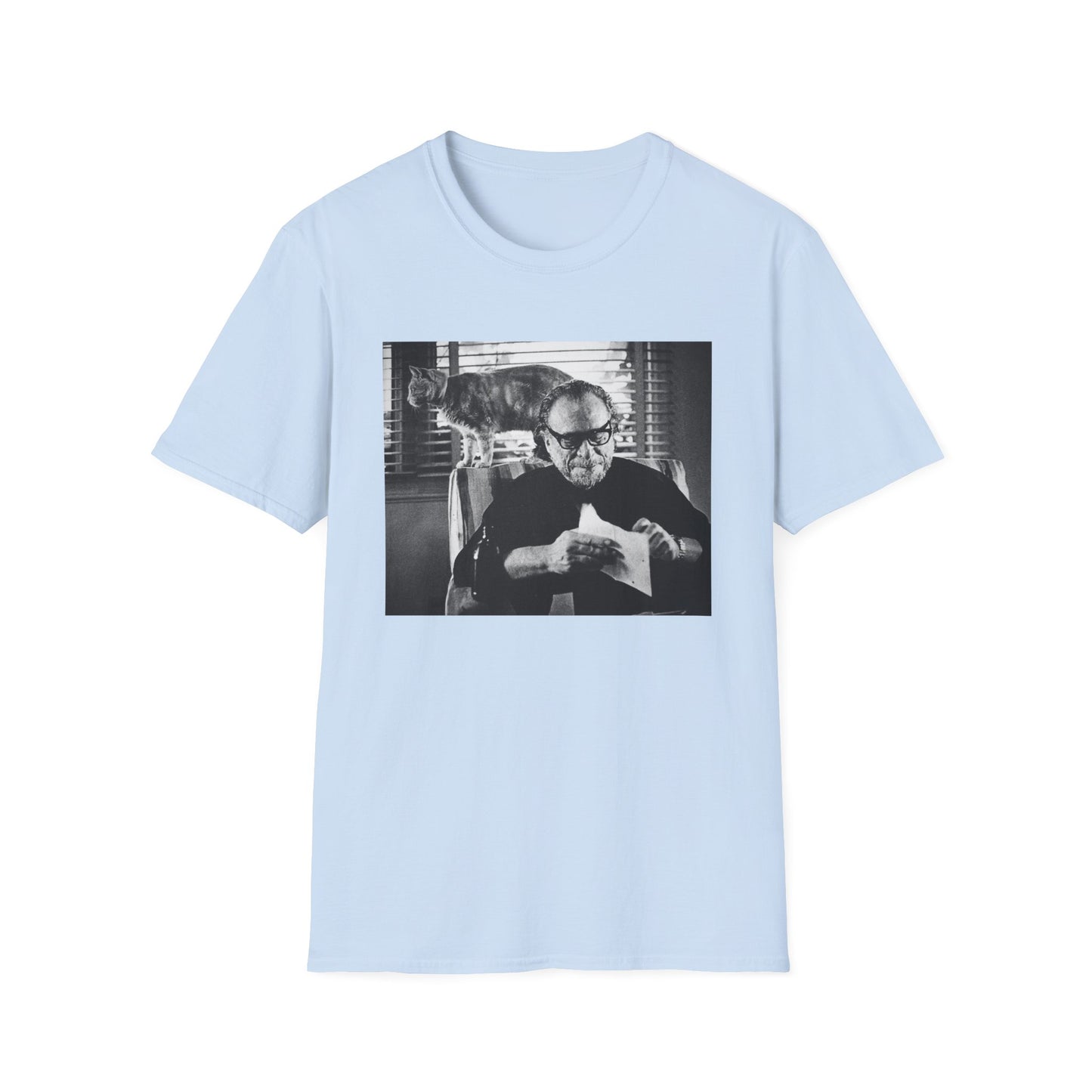bukowski and butch the cat tshirt